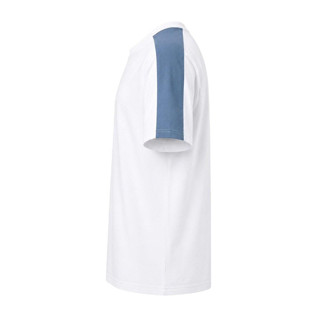 Coronado Resort Wear Company Men's White & Sky Blue Contrast Crew Neck T-Shirt